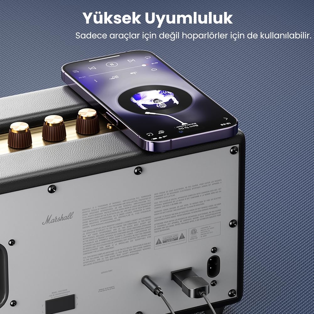 Voultage Bluetooth AUX kitinin hoparlör uyumluluğu